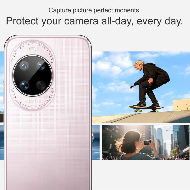 For Huawei nova 14 Ultra imak Black Version HD Glass Rear Camera Lens Film, Self-positioning Version