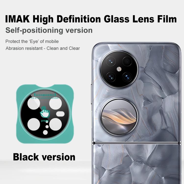 For Huawei Pocket 2 imak Black Version HD Glass Rear Camera Lens Film, Self-positioning Version
