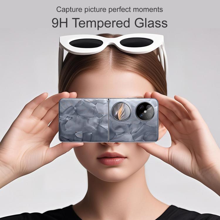 For Huawei Pocket 2 imak Black Version HD Glass Rear Camera Lens Film, Self-positioning Version