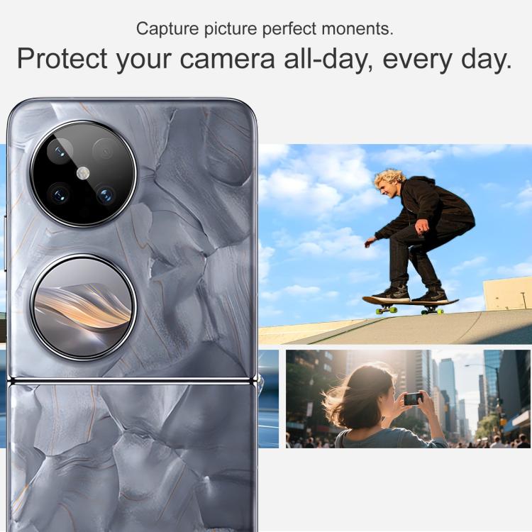 For Huawei Pocket 2 imak Black Version HD Glass Rear Camera Lens Film, Self-positioning Version