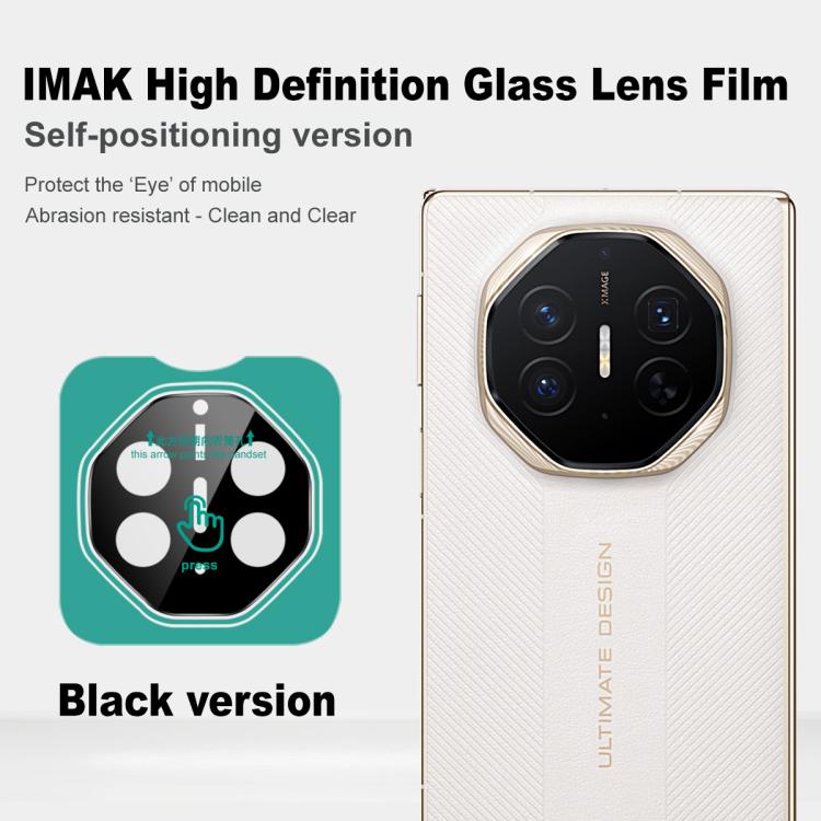 For Huawei Mate XTs Ultimate imak Black Version HD Glass Rear Camera Lens Film, Self-positioning Version