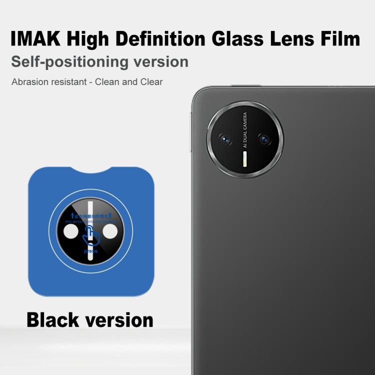 For Huawei MatePad Mini 2025 imak Black Version HD Glass Rear Camera Lens Film, Self-positioning Version