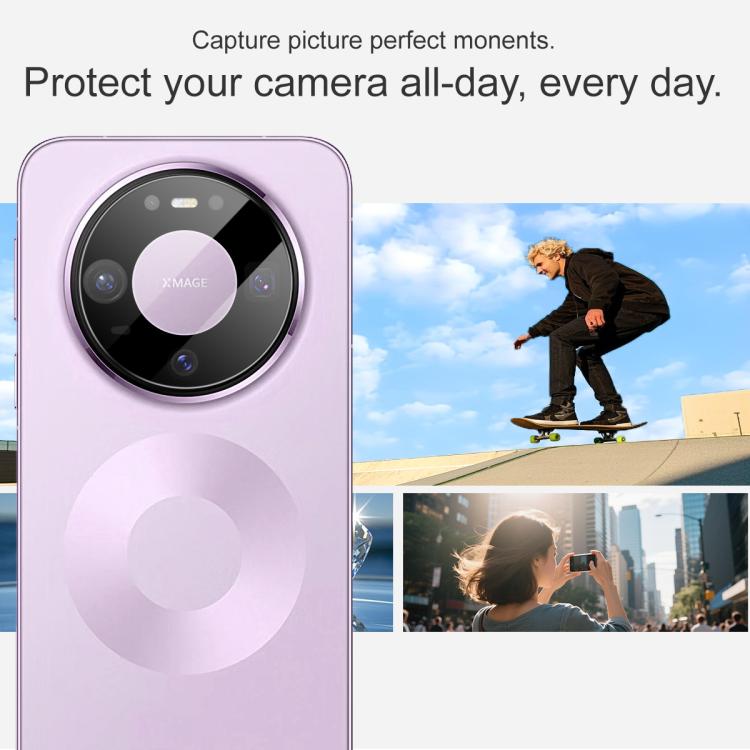 For Huawei Mate 80/Mate 80 Pro imak Black Version HD Glass Rear Camera Lens Film, Self-positioning Version