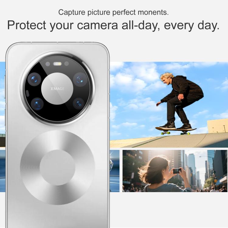 For Huawei Mate 80 Pro Max imak Black Version HD Glass Rear Camera Lens Film, Self-positioning Version