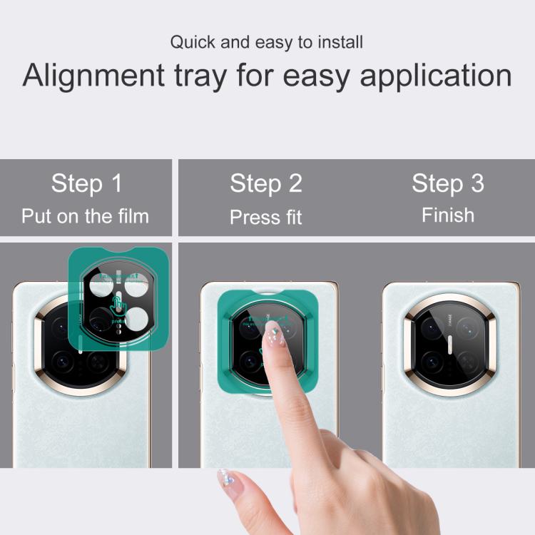 For Huawei Mate X7 imak Black Version HD Glass Rear Camera Lens Film, Self-positioning Version