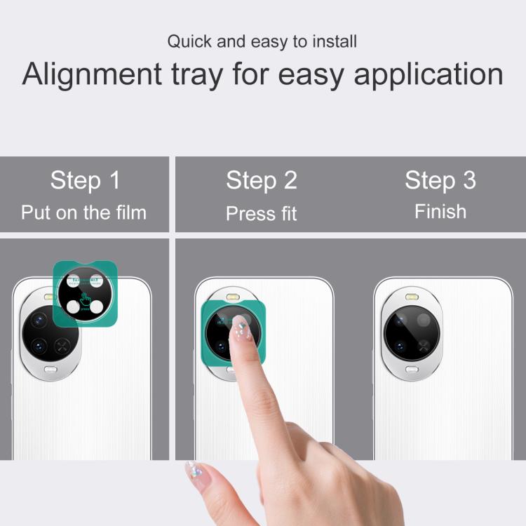 For Huawei nova 15 imak Black Version HD Glass Rear Camera Lens Film, Self-positioning Version