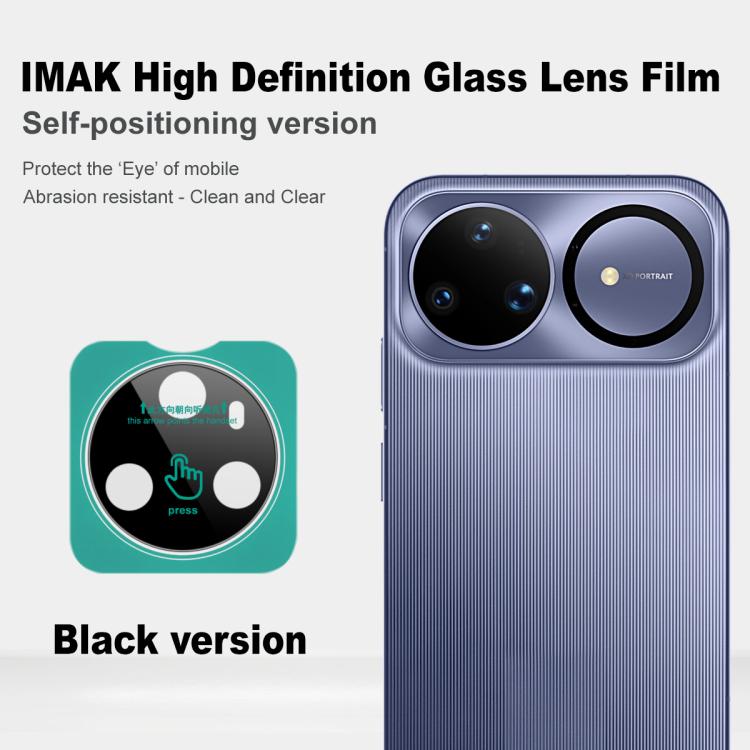 For Huawei nova 15 Ultra imak Black Version HD Glass Rear Camera Lens Film, Self-positioning Version