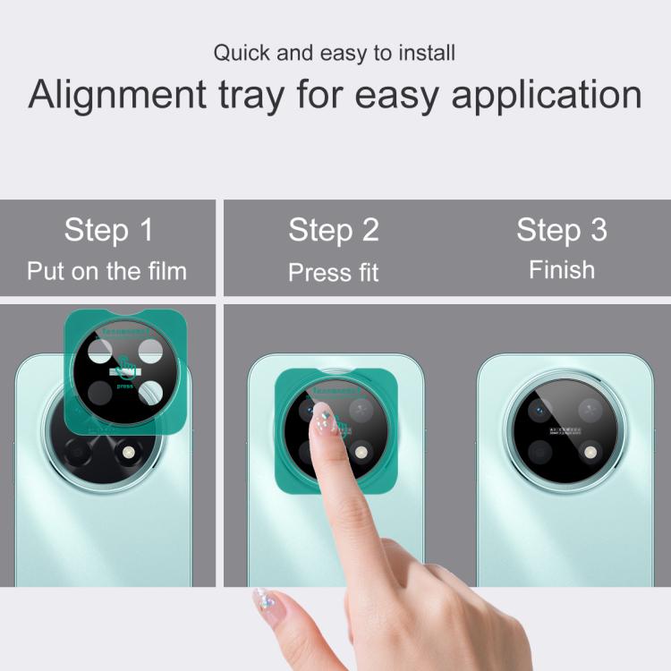 For Huawei Enjoy 90 Pro Max 5G imak Black Version HD Glass Rear Camera Lens Film, Self-positioning Version