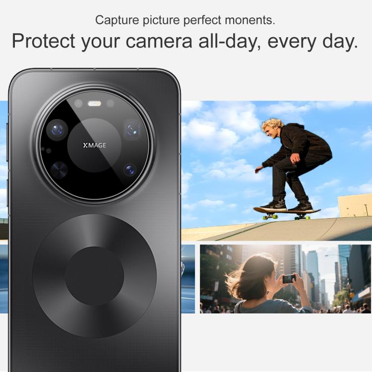 For Huawei Mate 80 Pro Max Wind imak Black Version HD Glass Rear Camera Lens Film, Self-positioning Version