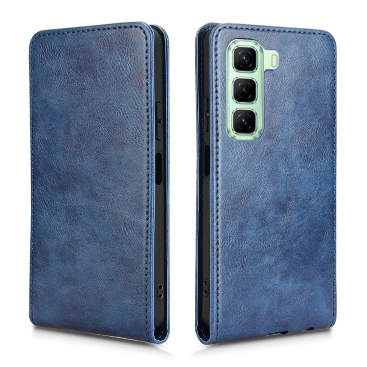 For Infinix Hot 50 4G Magnetic Vertical Flip Leather Phone Case