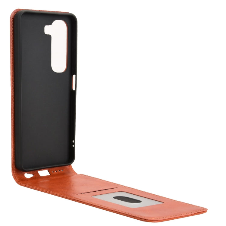 For Infinix Hot 50 4G Magnetic Vertical Flip Leather Phone Case