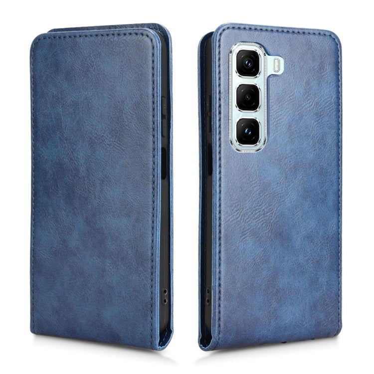 For Infinix Hot 50 5G Magnetic Vertical Flip Leather Phone Case