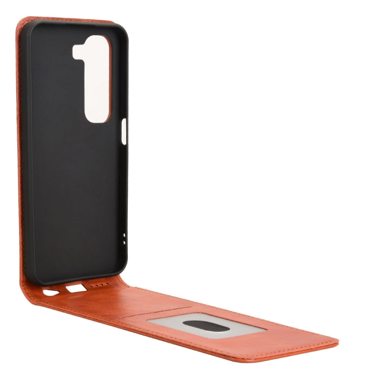 For Infinix Hot 50 5G Magnetic Vertical Flip Leather Phone Case