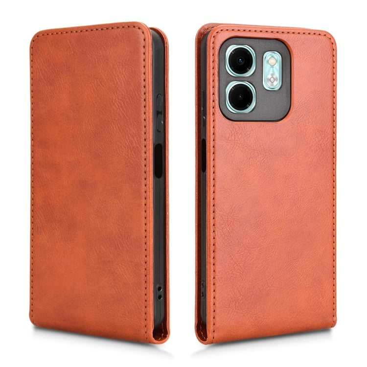 For Infinix Hot 50i 4G Magnetic Vertical Flip Leather Phone Case