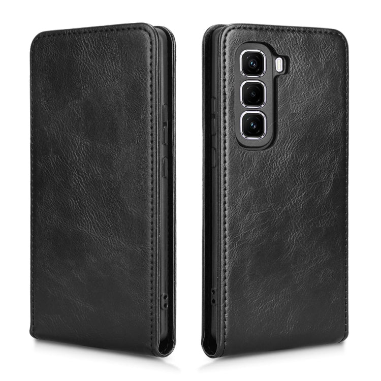 For Infinix Hot 50 Pro+ 4G Magnetic Vertical Flip Leather Phone Case