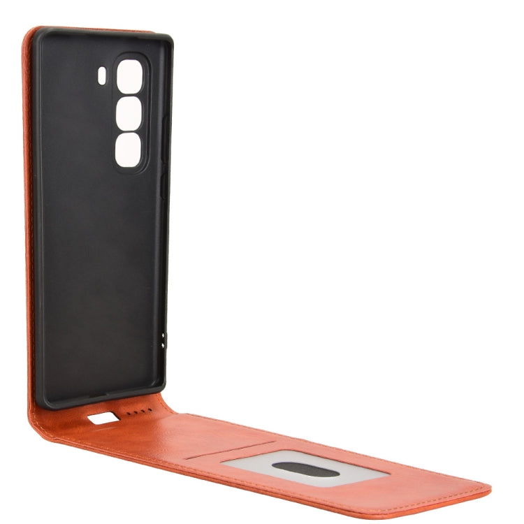 For Infinix Hot 50 Pro+ 4G Magnetic Vertical Flip Leather Phone Case