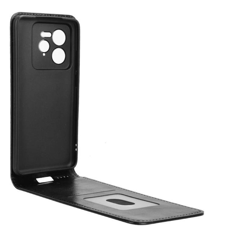 For Realme GT 7 Pro 5G Magnetic Vertical Flip Leather Phone Case