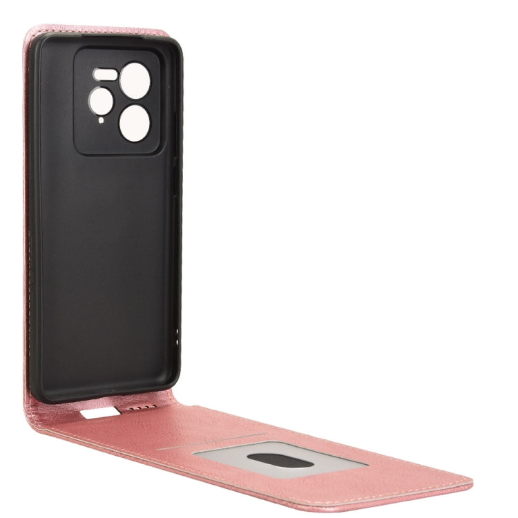 For Realme GT 7 Pro 5G Magnetic Vertical Flip Leather Phone Case