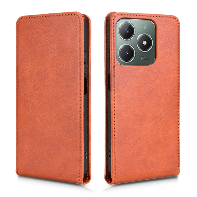 For Realme Note 60 4G / C63 4G / C61 4G Magnetic Vertical Flip Leather Phone Case