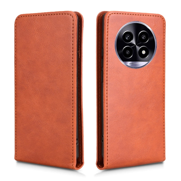For Realme 13 Pro 5G / 13 Pro+ 5G Magnetic Vertical Flip Leather Phone Case