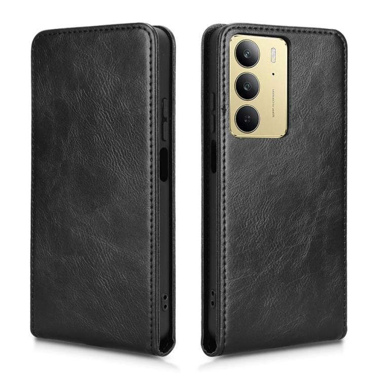 For Realme C75 4G Magnetic Vertical Flip Leather Phone Case