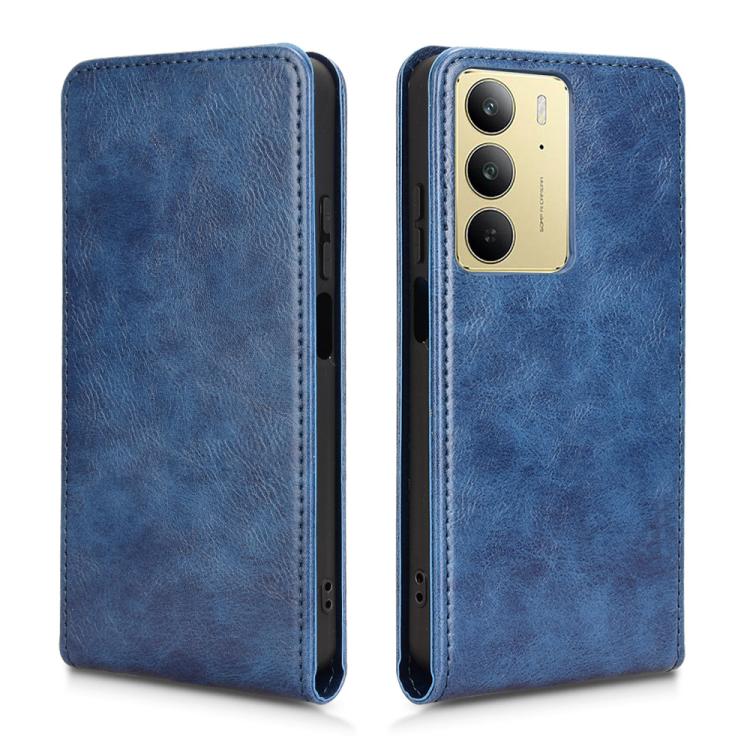 For Realme C75 4G Magnetic Vertical Flip Leather Phone Case