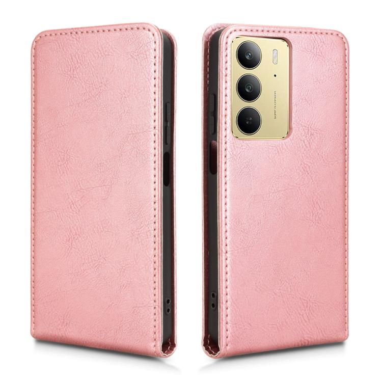 For Realme C75 4G Magnetic Vertical Flip Leather Phone Case