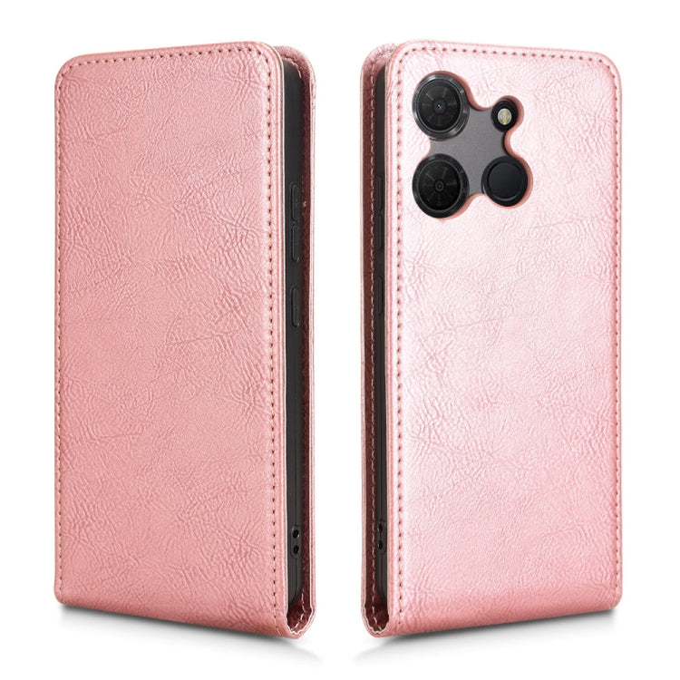 For TCL 503 Magnetic Vertical Flip Leather Phone Case
