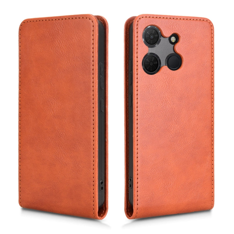 For TCL 503 Magnetic Vertical Flip Leather Phone Case