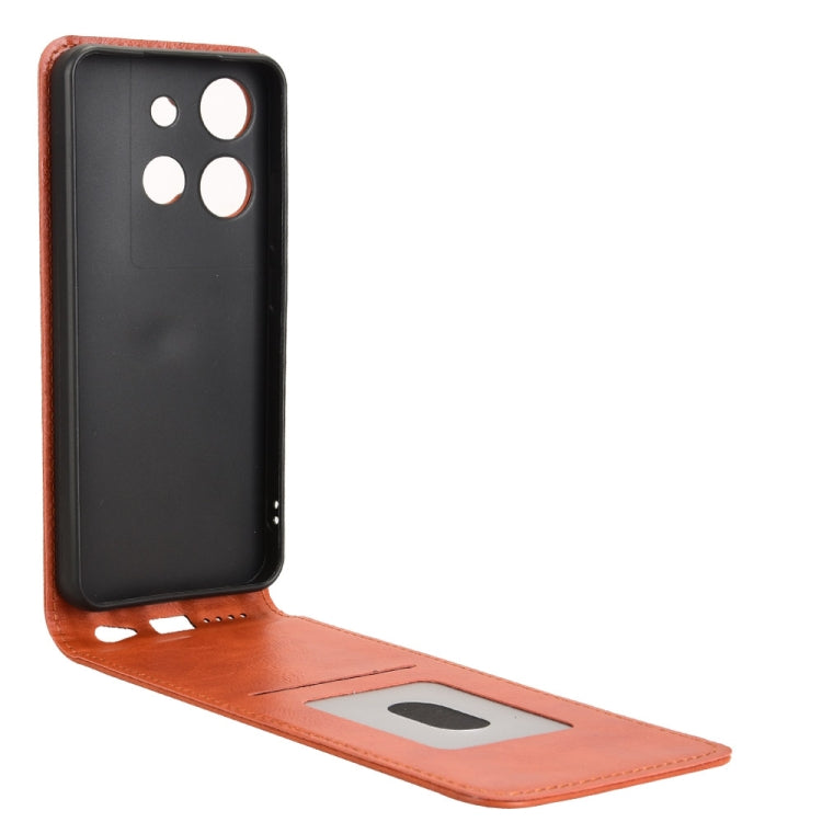 For TCL 503 Magnetic Vertical Flip Leather Phone Case