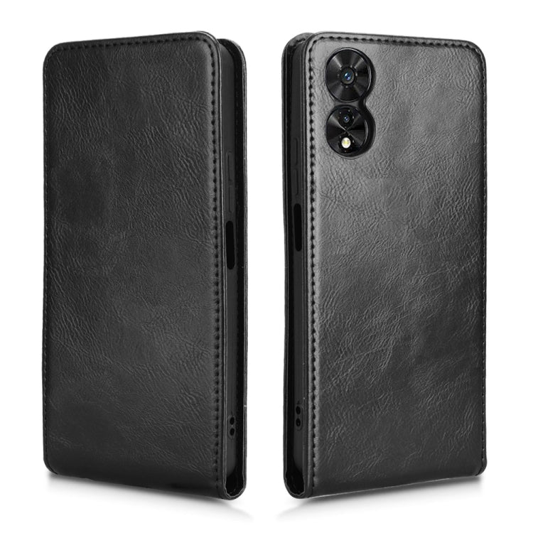 For TCL 505 4G Magnetic Vertical Flip Leather Phone Case