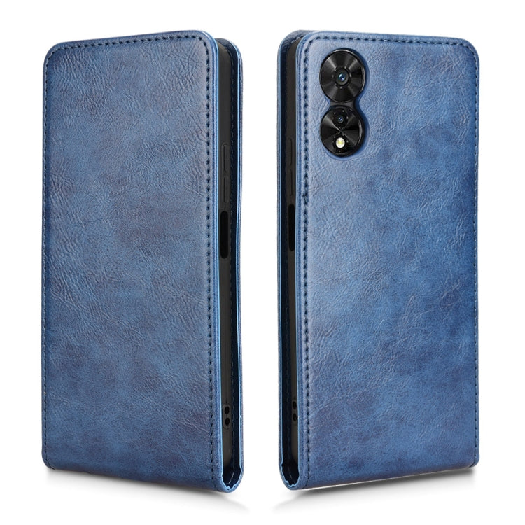 For TCL 505 4G Magnetic Vertical Flip Leather Phone Case