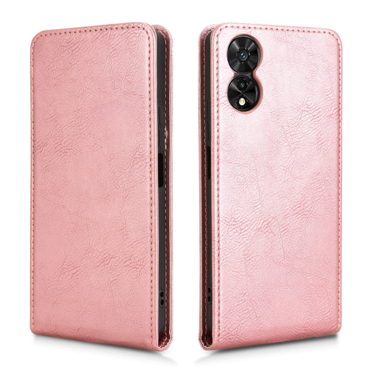 For TCL 505 4G Magnetic Vertical Flip Leather Phone Case