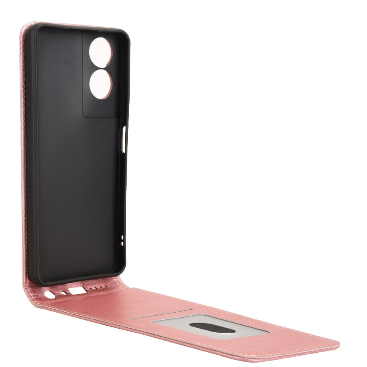 For TCL 505 4G Magnetic Vertical Flip Leather Phone Case
