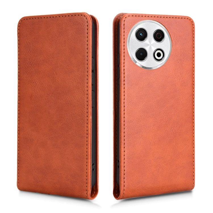 For Tecno Spark 30 Pro 4G Magnetic Vertical Flip Leather Phone Case