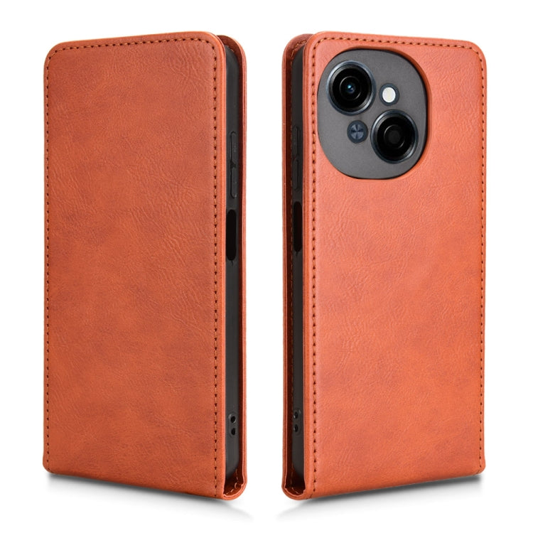 For Tecno Spark Go 1 / Pop 9 4G Magnetic Vertical Flip Leather Phone Case