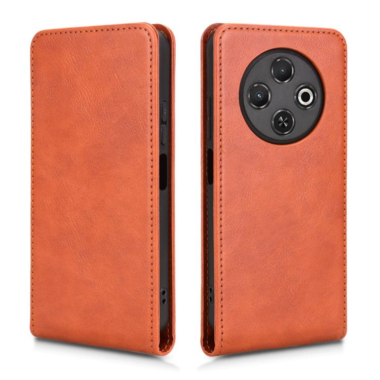 For Tecno Spark 30C Magnetic Vertical Flip Leather Phone Case