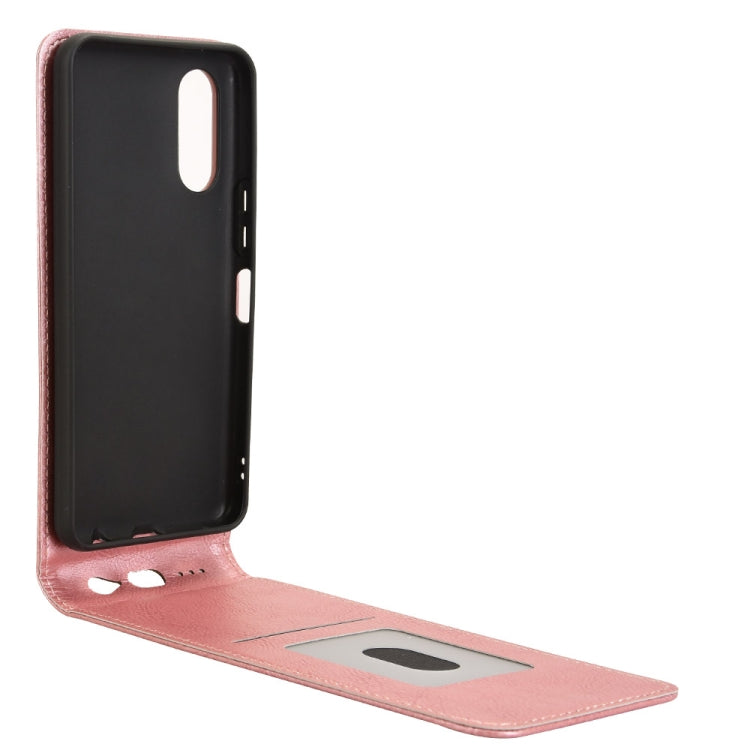 For Fujitsu Arrows F-52E We2 Magnetic Vertical Flip Leather Phone Case