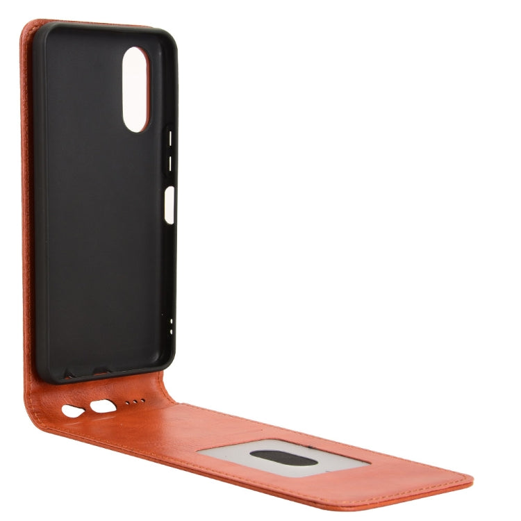 For Fujitsu Arrows F-52E We2 Magnetic Vertical Flip Leather Phone Case