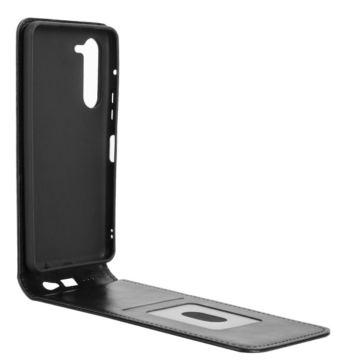 For Fujitsu Arrows F-51E We2 Plus Magnetic Vertical Flip Leather Phone Case