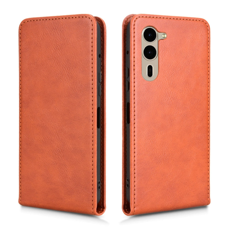 For Fujitsu Arrows F-51E We2 Plus Magnetic Vertical Flip Leather Phone Case