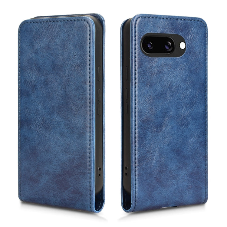 For Google Pixel 9a Magnetic Vertical Flip Leather Phone Case