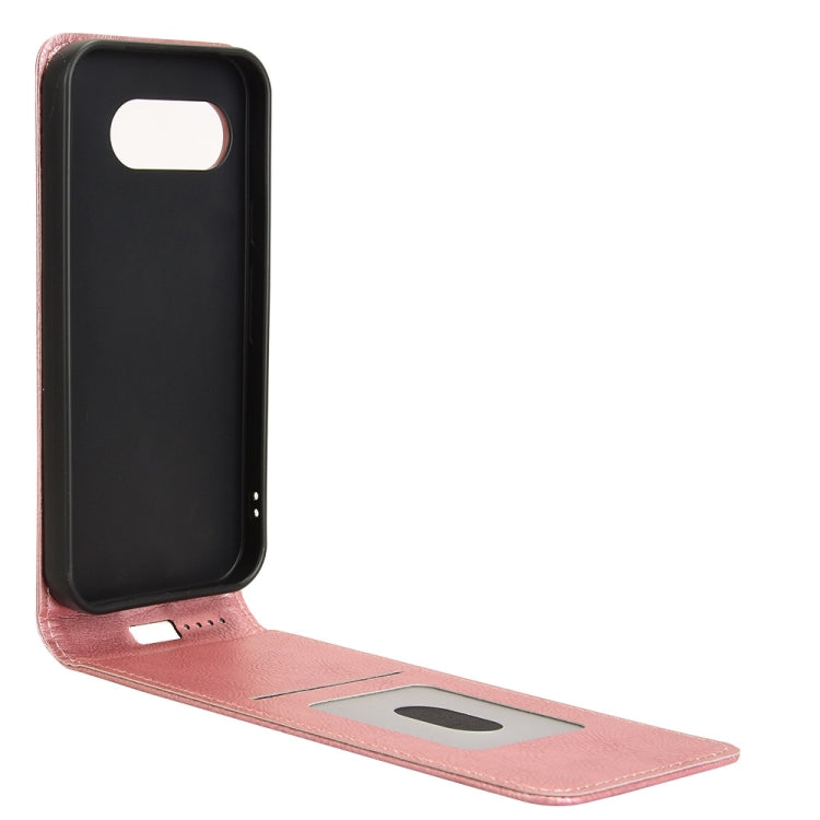 For Google Pixel 9a Magnetic Vertical Flip Leather Phone Case