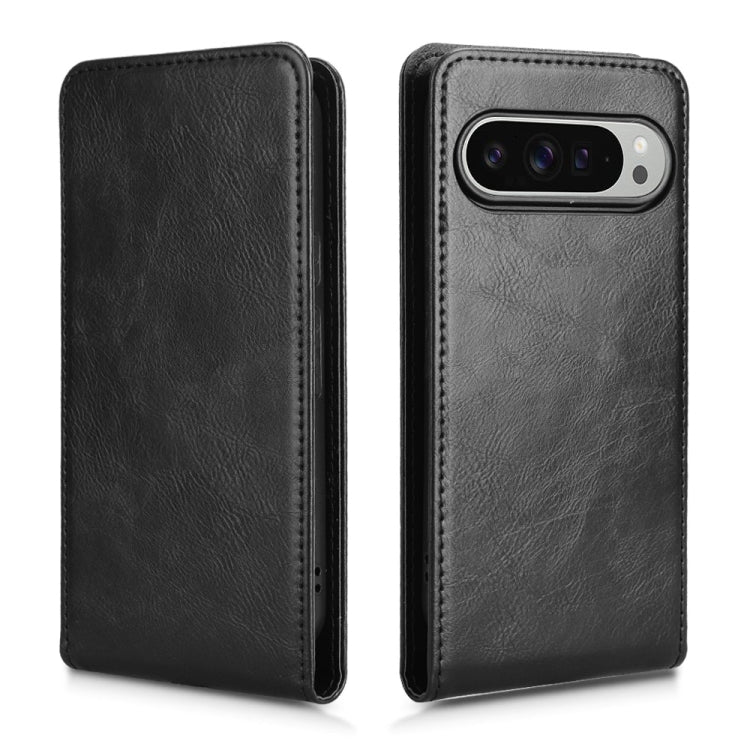 For Google Pixel 9 Magnetic Vertical Flip Leather Phone Case