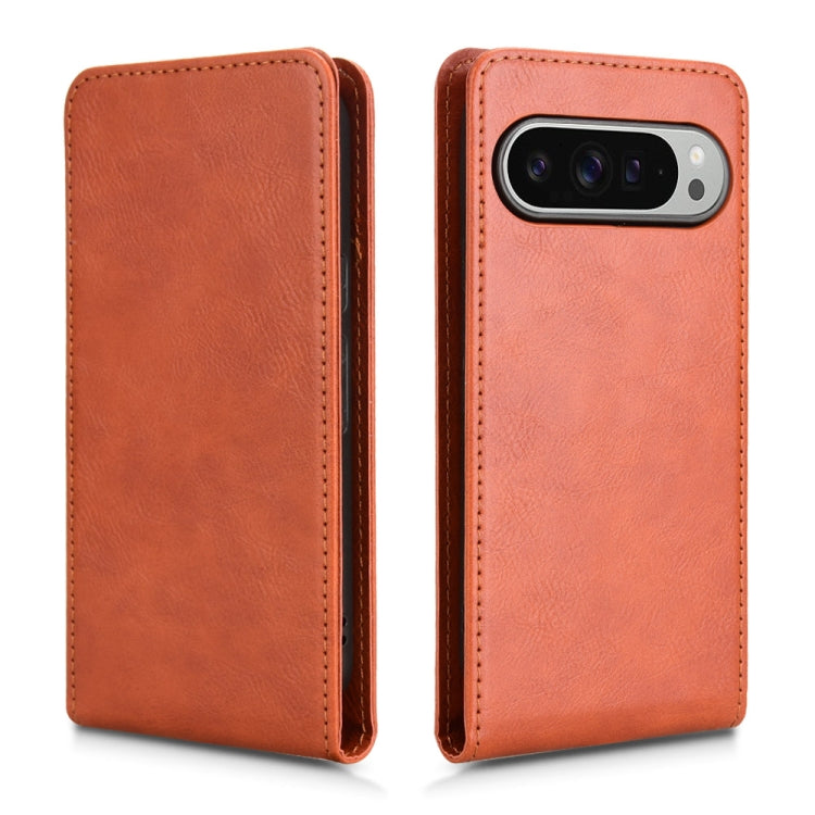 For Google Pixel 9 Magnetic Vertical Flip Leather Phone Case