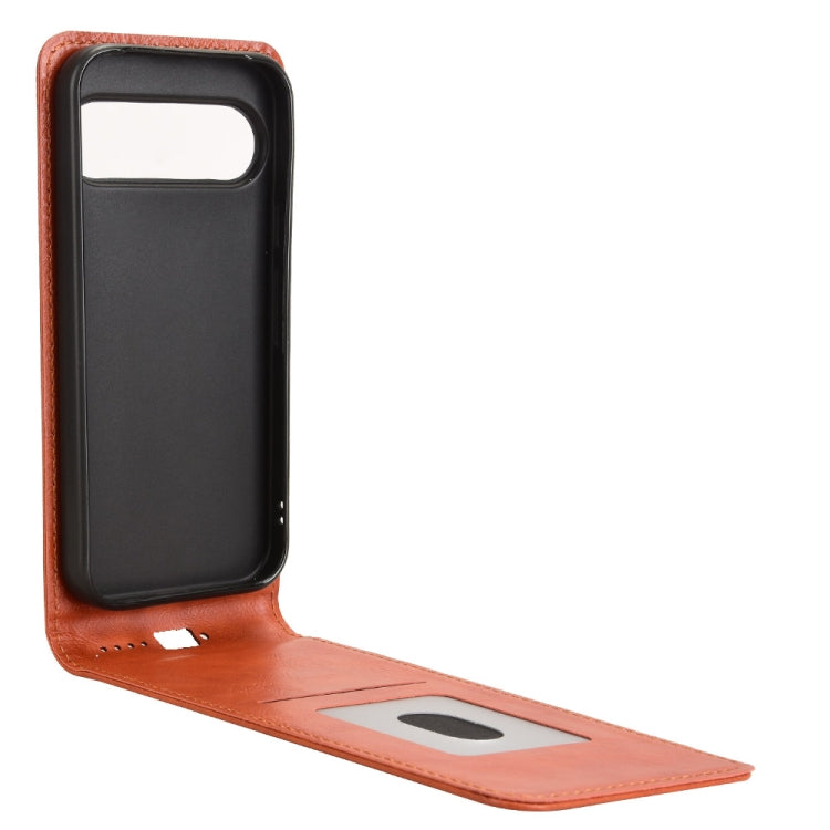 For Google Pixel 9 Magnetic Vertical Flip Leather Phone Case