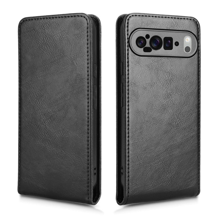 For Google Pixel 9 Pro XL Magnetic Vertical Flip Leather Phone Case