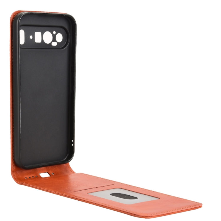 For Google Pixel 9 Pro XL Magnetic Vertical Flip Leather Phone Case