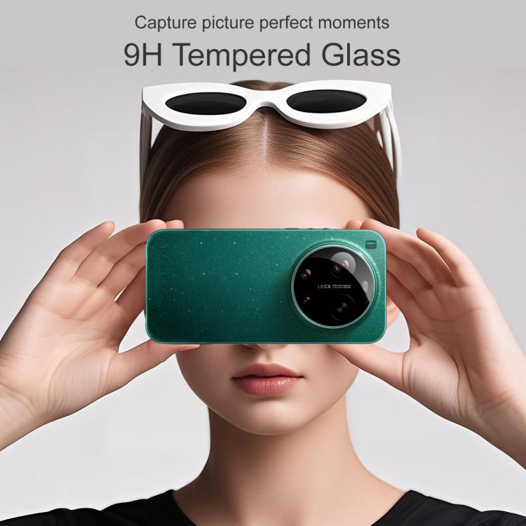For Xiaomi 17 Ultra imak Black Version HD Glass Rear Camera Lens Film, Self-positioning Version