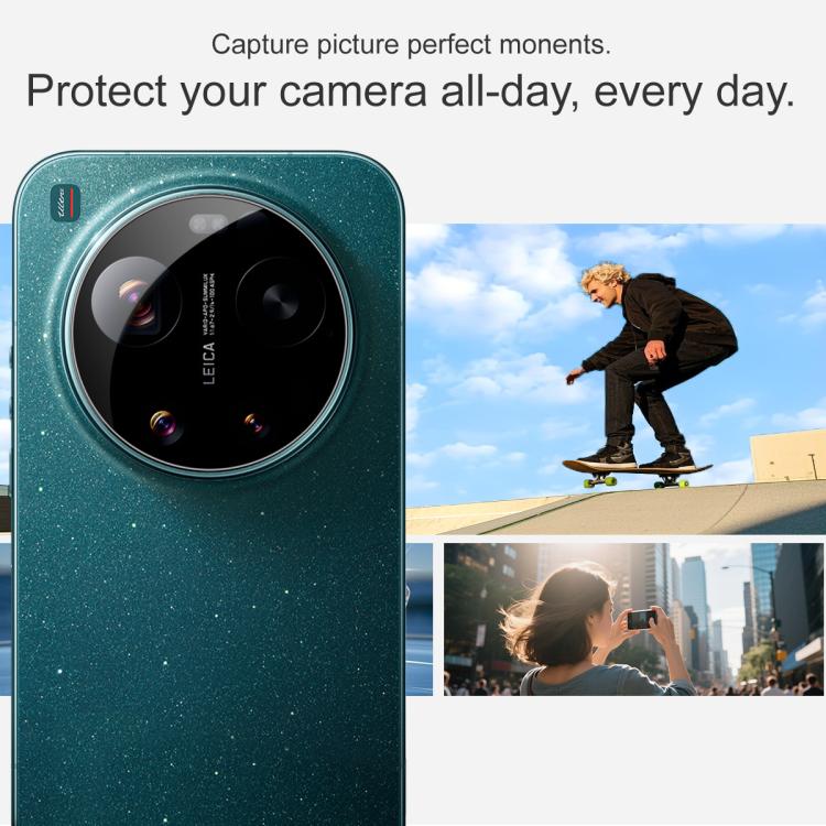 For Xiaomi 17 Ultra imak Black Version HD Glass Rear Camera Lens Film, Self-positioning Version
